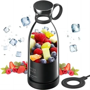 Liquidificador portátil elétrico USB, mini liquidificador de frutas, espremedor de frutas, extrator de frutas, liquidificador multifuncional para preparar sucos e milk-shakes.