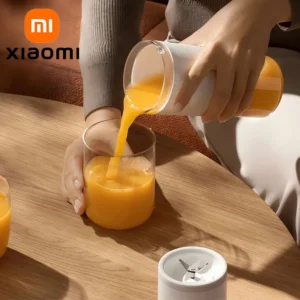 Liquidificador portátil Xiaomi Mijia, prepara 12 xícaras com uma carga completa, sem fio e portátil, copo liquidificador com capacidade de 300 ml, 19.500 rpm.