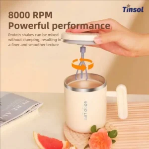 Novo mini liquidificador elétrico portátil para shakes de proteína, caneca elétrica para café, ideal para viagens, casa e cozinha.