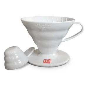 Coador De Café Hario V60 Em Acrílico Branco - Tamanho 02