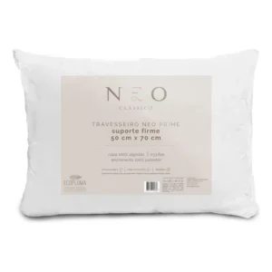 Travesseiro Neo Prime Ecopluma Percal Algodão 233 Fios 50x70