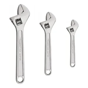 Kit Chave Inglesa Ajustável 6 8 10 Polegadas Aço Tramontina