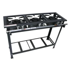 Fogão Industrial MetalFour 3 Bocas Cinza-escuro Baixa Pressão Gás GLP/GN