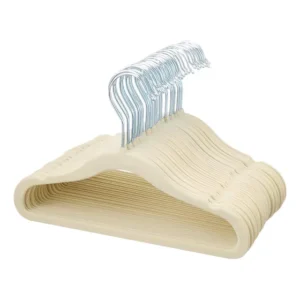 25 Cabides De Veludo Infantil Bebê Ultra Fino Slim