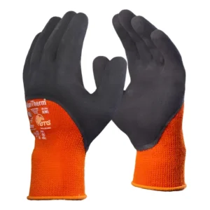 Luva Térmica Danny MaxTherm Laranja Fio Térmico Látex 250°C Tamanho 9 G