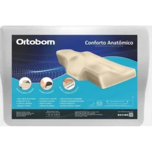 Travesseiro Nasa Anatômico Ortobom De Suporte Cervical Branco