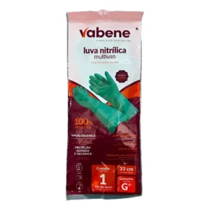 Kit C/ 18 - Luva De Borracha G Verde Vabene (18 Pares) Verde
