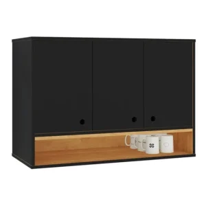 Balcão Aéreo Parede Compacto 3 Porta Nicho Cozinha Pequena