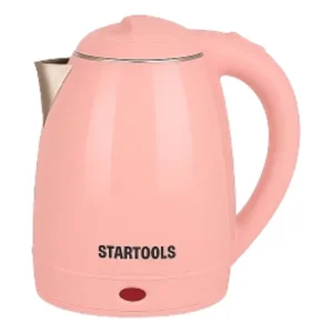 Chaleira Elétrica Inox Startools Rosa 1.8L 110V com Desligamento Automático