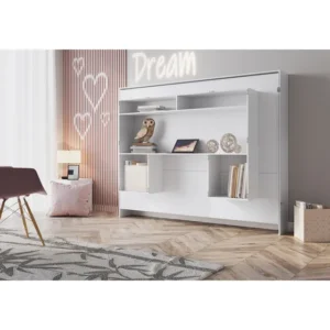 Cama Articulav. Horiz Casal C/estacao De Trabalho 140 Branco