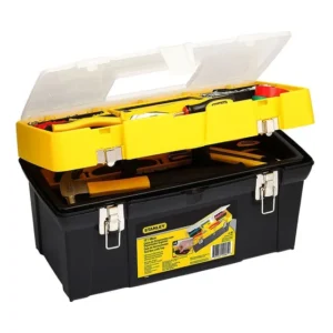 Caixa de Ferramentas 19" Stanley Modelo 19-061 com Tampa Organizadora Suporta Até 100kg