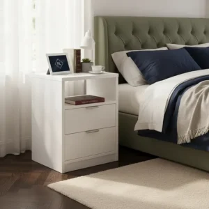 Mesa De Cabeceira 60cm Altura X 40cm Largur Enviamos Montado Branco