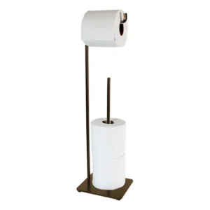Suporte Chão Porta Papel Higiênico 4 Rolos Banheiro Café
