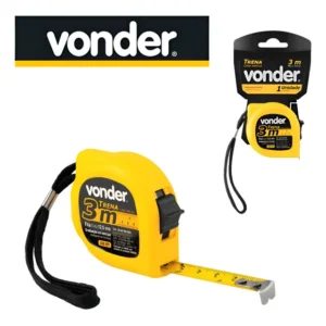 Kit 02 Trenas Curta De Aço 3 Metros Alta Qualidade - Vonder