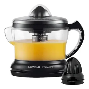 Espremedor Elétrico Mondial Premium Turbo Citrus 1.25l 30w P Preto 127v