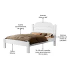 Cama Casal Tradicional Reforçada Iris Para Quarto - Imagem 6