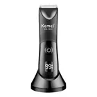 Aparador Pelos Kemei Km-1840 Unissex Barbeador Prova D'agua Preto 127/220v - Imagem 9