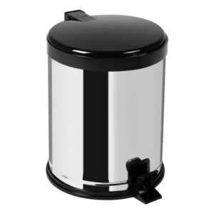 Lixeira Cesto 12 Litros Pedal Inox Cozinha Grande Banheiro
