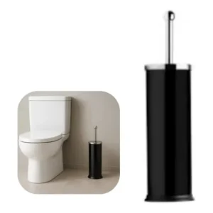 Escova Sanitária Em Aço Inox Preto Hercules Mundial Slim Cinza