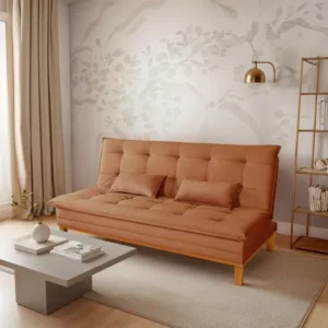 Sofá Cama Mobly Premium Acabamento Em Suede 10 Cores