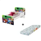 Mini Cama Infantil Quarto Personagem Vingadores 2 C/ Colchao Branco Vingadores 2 - Imagem 5