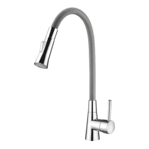 Torneira de cozinha monocomando Lorenzetti Loren Flex 2257 gray acabamento cromado