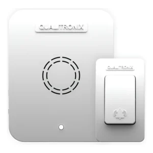 Campainha Sem Fio Qualitronix Qc1b 150m Bivolt Branco Branco 100-240v
