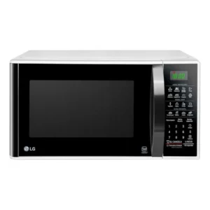 Microondas Lg 30l Easy Clean Com Puxador Banco Preto Ms3091b 220v
