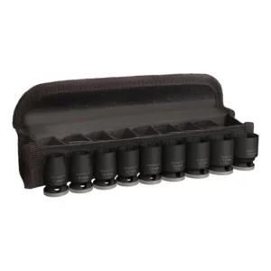 Jogo Soquetes Bosch Pro Impact 7 8 10 12 13 15 16 17 19mm Cor Preto