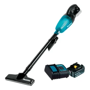 Aspirador Pó Dcl180zb Bateria 5a Carregador Dc18sd Makita Cor Preto/azul