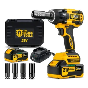 Chave De Impacto Parafusadeira A Bateria 21v 1/2 Pol 2400 Rpm Bivolt Com Acessórios E Maleta Tb21iy The Black Tools