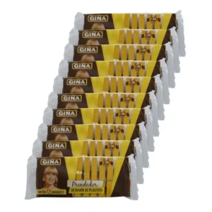 Kit 120 Prendedores De Roupas De Plastico Gina Para Varal