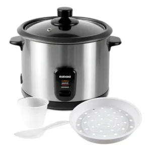 Panela De Arroz Elétrica 10 Xícaras 1.8 Litros Prateado