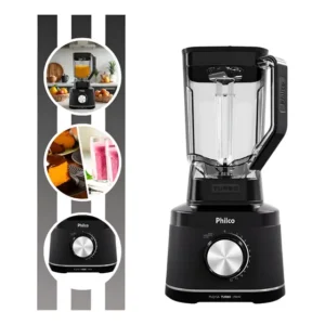 Liquidificador Concept 1500w 3,1l Turbo Plq15a Philco - 127v Preto 127v
