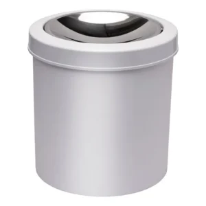 Cesto Para Lixo Branco Com Tampa Basculante 5 Lts - Viel