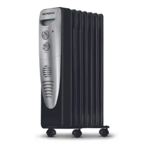 Aquecedor a Óleo Mondial Preto/Prata 1500W A-06