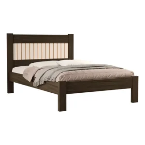 Cama De Casal 100% Em Mdf Resistente Bela Mali Estilo Ripado