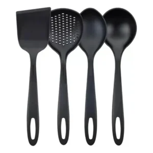 Utensílios De Cozinha Concha Colher Espátula Nylon Tramontin Preto