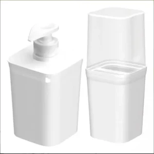 Conjunto De Banheiro 2 Peças Porta Escova Porta Sabão Branco
