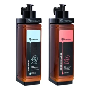 Kit Porta Shampoo Condicionador De Parede Box Chuveiro Hotel Preto