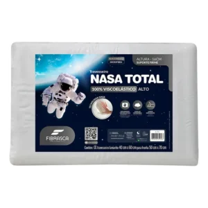 Travesseiro Nasa Total Alto Ortopédico 50x70 Fibrasca Branco Branco