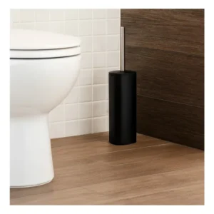 Porta Escova Sanitária Banheiro Vaso Privada Lavabo 1 Unid Preto