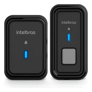 Campainha Sem Fio Externa Cib 101 Intelbrás Bivolt Preta Preto 127/220v