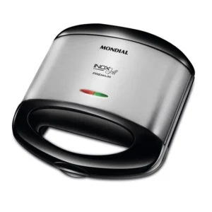 Grill E Sanduicheira Premium Preto/inox 800w S-07 Mondial Preto 220v