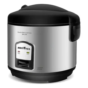 Panela Elétrica Arroz Britânia Bpa10pi 10 Xícaras Preto/inox