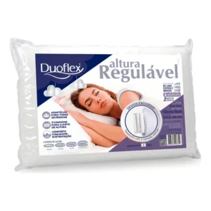 Travesseiro Duoflex RE1103 Altura Regulável tradicional 70cm x 20cm