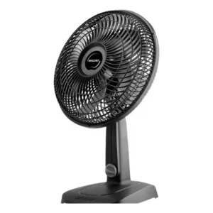 Ventilador Turbo Mallory 6 Pás 30cm Mesa Compact Silencioso Preto 3 Velocidades