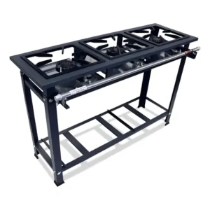 Fogão Industrial 3 Bocas Alta Pressão Profissional P5 Cor Preto