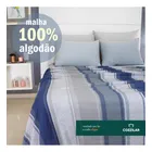 Lençol De Cobrir Casal 2,20x2,20 Malha 100% Algodão 140g Fio 24/1 Cardado Toque Macio Respirável Não Encolhe Não Dá Bolinha Viés Reforçado Cozzilar Modelo 9 - Imagem 4