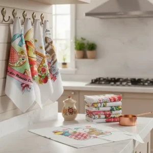 Kit 12 Pano De Prato Dia Das Mães 68x45 Pano Grosso Trama 11